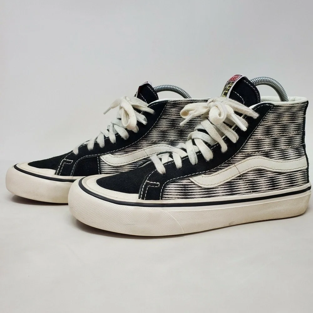 Vans SK8 HI Blur Canvas Lace Up High Top Skate Shoes Men 4 Women 5.5